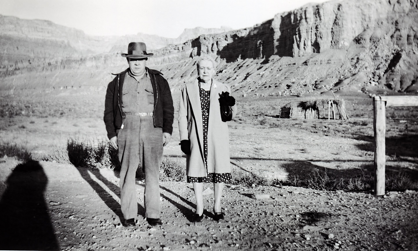 Vernon and Minnie Raver Marble Canyon Arizona 1949